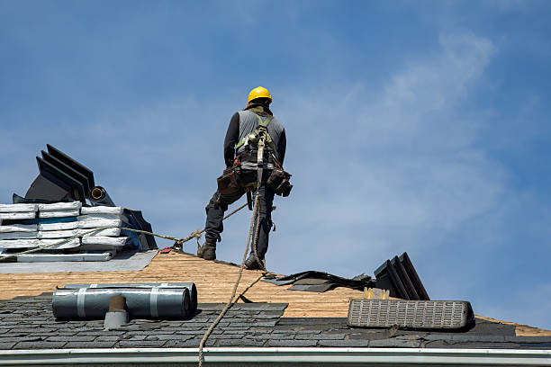 Professional Roof Replacement technician working in Guild, NH